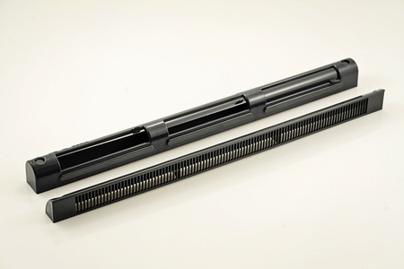 VT501, nawiewnik okienny z manualną regulacja, antracyt RAL7016 dwustronnie