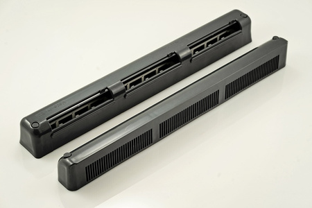 Nawiewnik z manualną regulacją i czerpnią akustyczną, typ VT401, antracyt