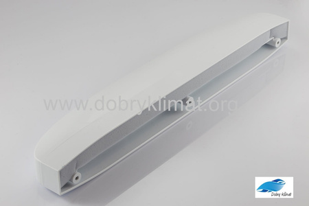 Automatyczny nawiewnik ciśnieniowy, akustyczny ISOLA 2.22 z komorą tłumiącą RA, złoty dąb (RAL8003)