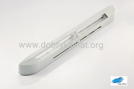 AERA HY/AIRA HY, jasny szary RAL7035, nawiewnik okienny higrosterowany