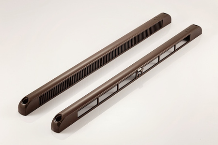 VENT, typ F1250, nawiewnik okienny, brąz (RAL8019)