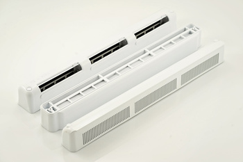 Nawiewnik automatyczny akustyczny, z automatyczną regulacją, komorą tłumiącą i czerpnią akustyczną, typ VT1301