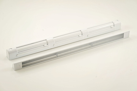 VT501, nawiewnik okienny z manualną regulacja, biały dwustronnie