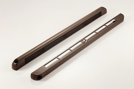 VENT, typ F1250, nawiewnik okienny, brąz (RAL8019)