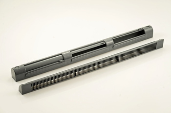 VT501, nawiewnik okienny z manualną regulacja, szary RAL8012 dwustronnie