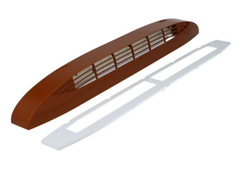 Automatyczny nawiewnik ciśnieniowy, akustyczny ISOLA 2.30, złoty dąb (RAL8003)