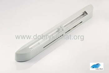 AERA HY/AIRA HY, jasny szary RAL7035, nawiewnik okienny higrosterowany