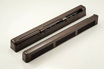 Nawiewnik z manualną regulacją i czerpnią akustyczną, typ VT401, brąz